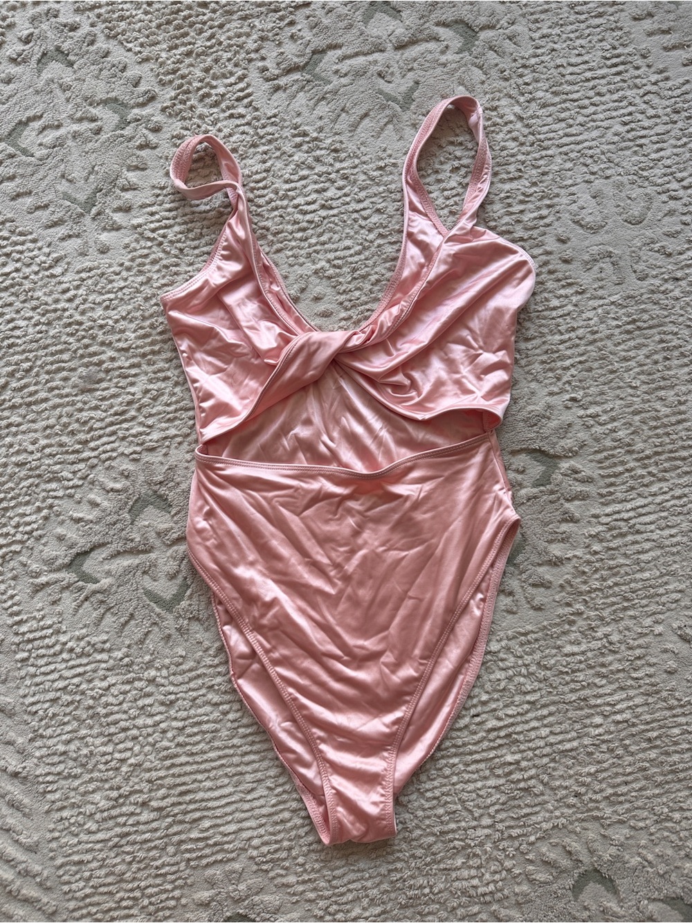 Good American Twist-Front One-Piece Swimsuit